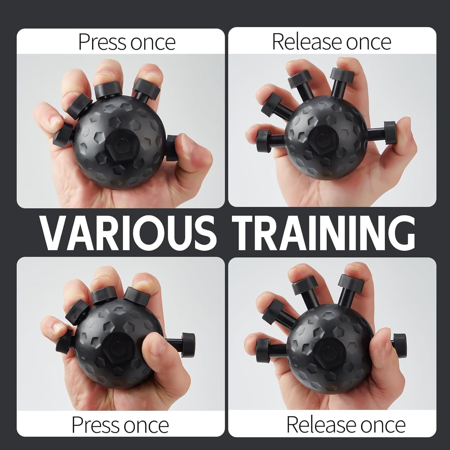 Finger grip strength training ball