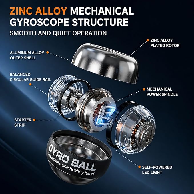 Wrist Trainer Power Gyro Ball